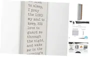 The Stupell Home Decor Now I Lay Me Down to 10L" x 24W" Gallery Wrapped Canvas