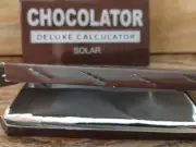 Novalty Chocolate Bar Shaped Calculator Solar Powered with factory box new