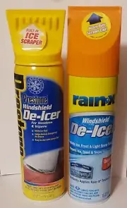 17 X 17oz Prestone & 1 X 15oz Rain-X Windshield De-Icer with Built in Scraper