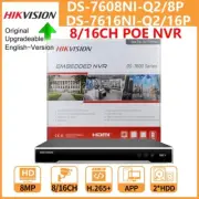 Hikvision DS-7608NI-Q2/8P DS-7616NI-Q2/16P 8CH/16CH NVR 8/16 POE 8MP 4K H.265
