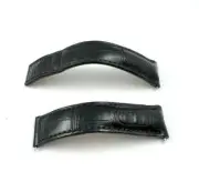 Authentic Tag Heuer Black Leather Watch Band for Deployant Clasp 20mm .…