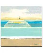 Ready2HangArt Day of Sailing Wrapped Canvas Wall Art by Leslie Owens