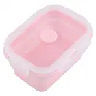 Portable Silicone Lunch Box Folding Microwave Safe Lunchbox Food Container KF