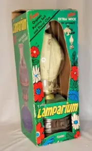Vintage New Kaadan Lamparium Old Fashion Oil Lamp & Planter