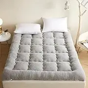 Foldable Futon Tatami Mattress 2 Seater 10cm Thicken Japanese Sleeping Mattress Thick Ultra-Soft Soft Bed Mat Floor Pad for Student Dormitory Bedroom Quilted(E,100X200cm)