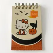 New Hello Kitty Halloween Black & Orange Spiral Notebook/Notepad