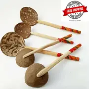 Ceylon Natural Eco Tools Traditional Handmade Coconut Shell Spoons Free Shipping