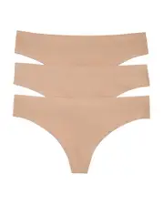 Honeydew Skinz Thongs, Set of 3