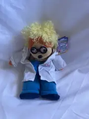 SKANSEN BEANIE KIDS PROFESSOR LOU NEE THE BEAR BK670 RETIRED WITH TAG