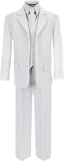 [Gino Giovanni] First Communion and Wedding Suit Set White for Boys