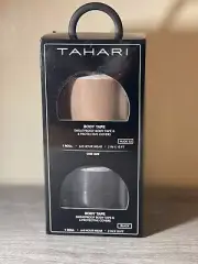 TAHARI Sweatproof Body Tape & Nipple Covers Backless Strapless Bra NUDE 02 BLACK