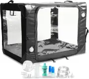 Pet Oxygen Cage for Cats and Dogs to Obtain Oxygen/Nebulizing Care, Tube Kit and