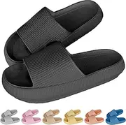 [KLKIT] Cloud Slippers for Women and Men, Non Slip Quick Drying Shower Slides Bathroom Sandals, Pillow Slippers Extremely Comfy with Thick Sole…