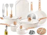 20Pcs Cookware Sets, Nonstick Pots and Pans Set, Granite Induction Cookware, Non