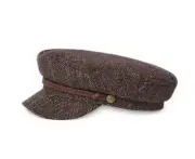 BRIXTON Adult Unisex Fiddler Cap Hat Size Small (S) Wine/Brown Color *NWT*