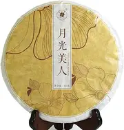 Puerh Tea - Raw Puerh Tea Cake 357g / 12.6oz 2014 Year Moonlight Beauty White Buds - Pu erh Tea Puer Tea Pu'er Tea - Yunnan Pu-erh Tea Chinese Tea