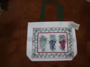 NWT - "GRAPES & VINES" Tote Bag
