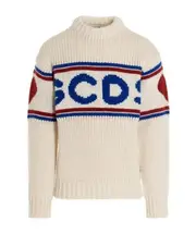 logo-tape detail jumper S White