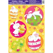 Bunny Rabbit Pals Window Cling Sheet