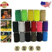 100% Elastic Dacron Polyester Bungee Cord - 3/8"x100ft for Ultimate Durability