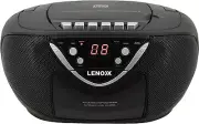Lenoxx Portable CD and Cassette Player AM/FM Radio AUX Input, NEW