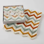 Jiggle & Giggle 100% Cotton Brick Zig-Zag Knit Baby Blanket