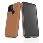 For Google Pixel 4a 5G Case Armour Protective Cover Brown