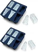 Greetan Doctor Who Ice Cubes Tray,2 pack,MoldFun Tardis & Daleks Silicone Mold for Chocolates,Ice Cubes Tray for Jello Shots&Soaps,Cookies Mold Maker