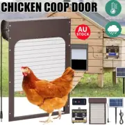 Automatic Chicken Coop Door Opener With Timer Light Sensor Remote Solar Powered