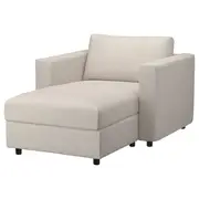 VIMLE chaise longue, Gunnared beige