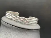 Unisex Sterling Silver Celtic Cuff Bangle (Brand New)