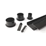 Grates 2 Go 1250mm Black Tile Insert Shower Grate Modular Kit