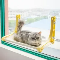 在飛比找樂天市場購物網優惠-貓吊床 貓咪吊床窗戶窗台玻璃吸盤懸掛式貓窩陽台秋千貓咪籠子曬