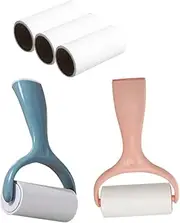 1 Set Lint Roller Durable Solid Color Hair Removal Tool with Refill for Removing from Clothes Couches and Bedding