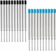 BOLNEY Replaceable Metal Ballpoint Pen Refills, 20pcs Medium Point Smooth Writing German Ink Refills