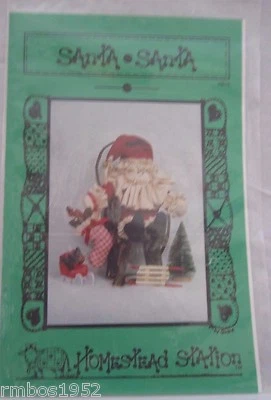 Homestead Station Santa 10" Doll Pattern #110 Fabric Pattern ONLY