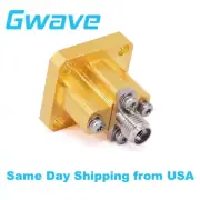WR-42 to 2.92mm Female Straight Waveguide to Coax Adapters with UBR220 Flange