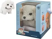My Realistic Robot Puppy - Robot Dog, Interactive Stuffed Dogs That Can Walk and Run (White)
