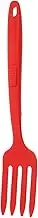 ASAKKURA Silicone Cooking Fork Heat Resistant Nonstick Kitchen Utensil for Mixing Serving Pasta Ergonomic Design Comfortable Grip for Food Picks Boys and Girls Cooking Dots