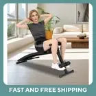 Adjustable Decline Sit Up Bench for Exercise - Home Gym Fitness Weight Bench