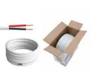 500FT Security Cable 22/2 AWG SOLID Unshielded CCA Fire Burglar Alarm CCTV Wire