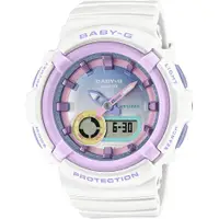 在飛比找ETMall東森購物網優惠-CASIO 卡西歐 BABY-G 粉彩 可愛休閒雙顯手錶 B