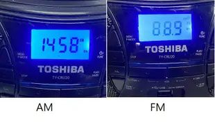 二手2021年TOSHIBA TY-CRU20 手提USB/CD收音機(購買後未使用狀況如圖當銷帳零件品