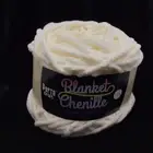Blanket Chenille - Blanket Polyester Wool 80m - 100g - Solid White