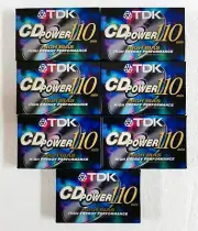 7 TDK Cd Power 110 Type Ii (Cro2) High Bias Blank Audio Cassette Tapes - Japan