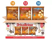 Drizzilicious Mini Rice Cake Bites Variety Pack (32 Count) Free Fast Shipping