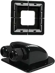 yuksok Solar Panel Mounting Brackets Kit RV Solar Panel Mounts Kit Easy to Install Corner Bracket for Camp Vans Sheds Roofs, Black