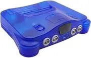 Carrying Storage Case for N64, Retro Video Game Console Case Translucent Blue Replacement Protective Shell for N64 Game Console- Premium ABS Material, Mounting Screwdriver