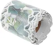 ZUNOXAZ Eucalyptus Leaves Border Paper Replaceable Bulletin Board Decorative Stickers for Classroom Diy Decor