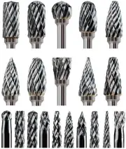 Burr Set Compatible with Dremel 1/8 Shank 20PC Die Grinder Rotary Tool Rasp Bit